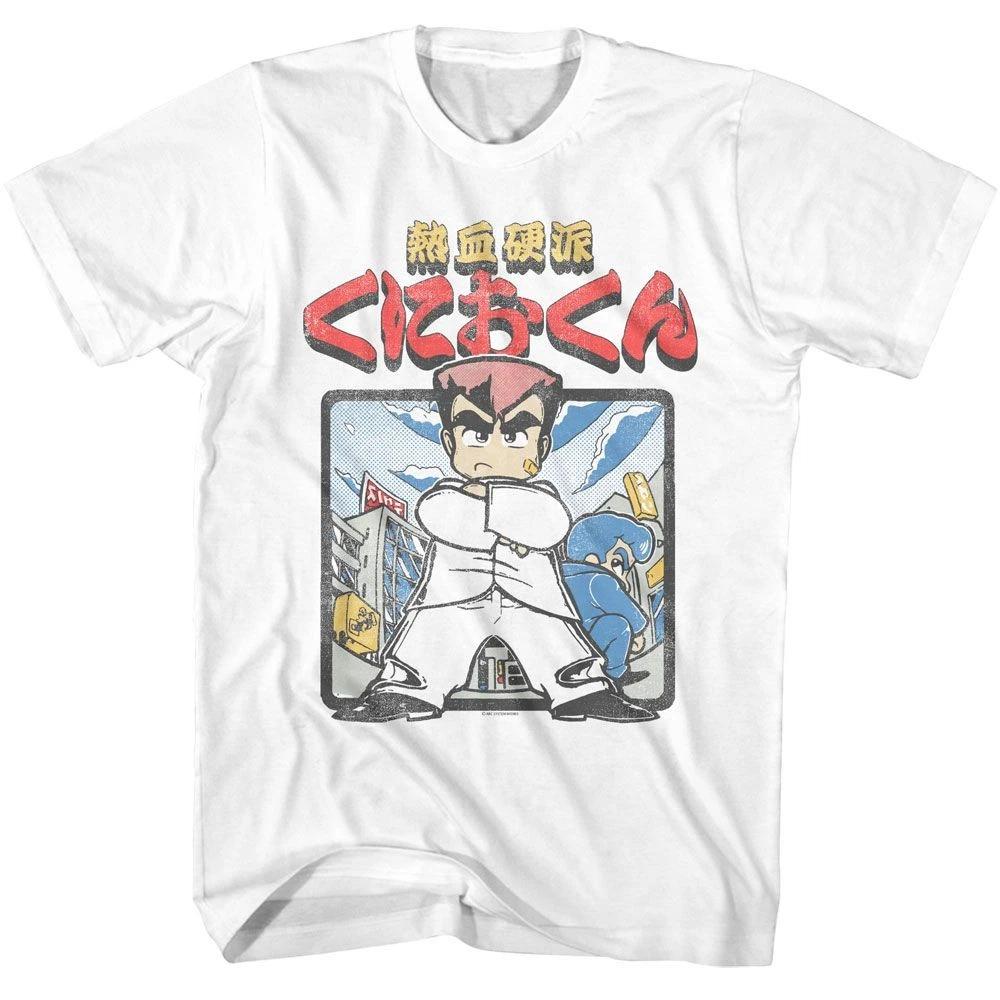 River City Ransom - Hot Blooded Kunio Kun - American Classics - Solid White Adul 140