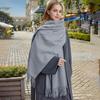 Wool Scarf Korean Atmosphere Cashmere Scarf Women's Autumn and Winter High Quality Versatile New Solid Color Scarf