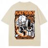Anime My Hero Academia Bakugo Katsuki Print TShirts Vintage Harajuku Fashion Unisex Women Tshirts pure Cotton Casual T Shirt