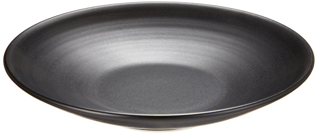 Hakusan Pottery Black Charcoal Glaze Black Ceramic Tea Hasami Made in Japan (12×2.2cm) (approx.) 12×2.2cm Tray, Ware,