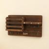 Solid Wood Wall-Mounted Retro Storage Shelf and Home Decor Organizer