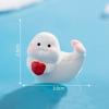 Ornament Miniatură Adorabil din Rășină cu Focă pentru Decor de Birou Tematică Animal Marin Ocean Focă Drăguță de Desene Animate Mini Figurine pentru Acvariu