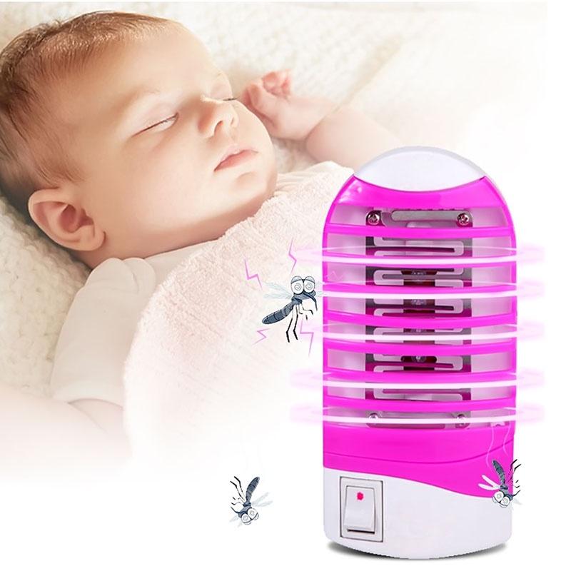 

Mini Light Night Insect Repellent Mosquito Killer Lamp Plug Flies House Home New EU червоний