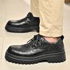 Plateau Herrenschuhe Sommer neu Business Casual Lederschuhe Herren Britische Lederschuhe vielseitig großer Kopf Herren Lederschuhe