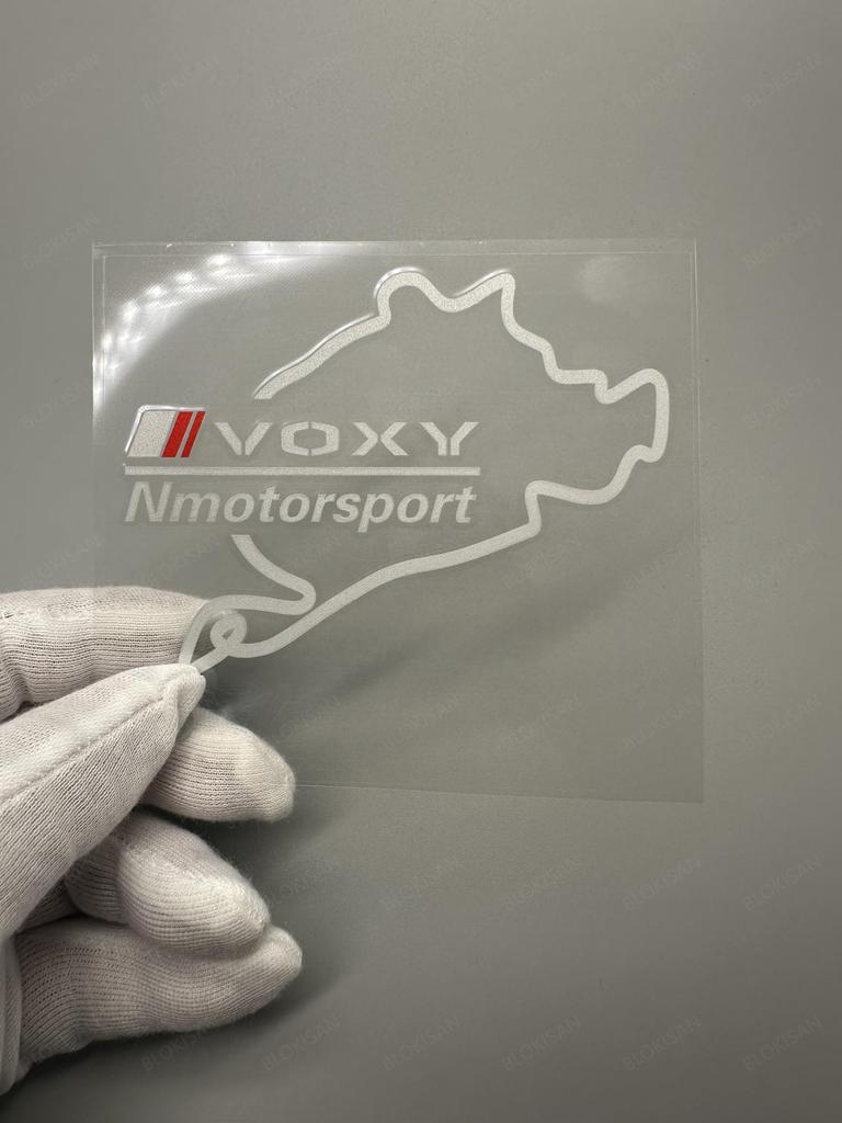 Voxy Fuel Filler Cover Sticker Rear Glass Rear 80 Series