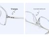 Stylish Anti-Blue Light Glasses: Women's Simple Korean TR90 Double Bridge with Myopia Prescription