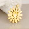 5pcs/Lot Gold Color New Bowknot Sun Heart Stainless Steel Pendants For Jewelry Making Supplies DIY Charms Bulk Earrings Pendant