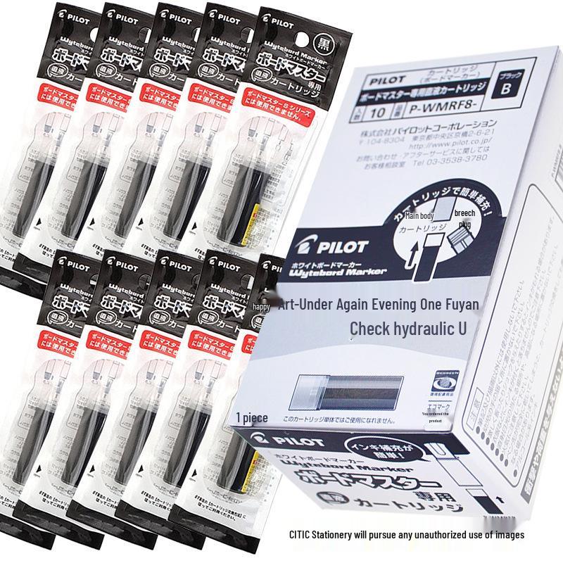 PILOT Hyaku Raku Raderbar Whiteboardpenna, Stor Kapacitet, Utbytbar Spets