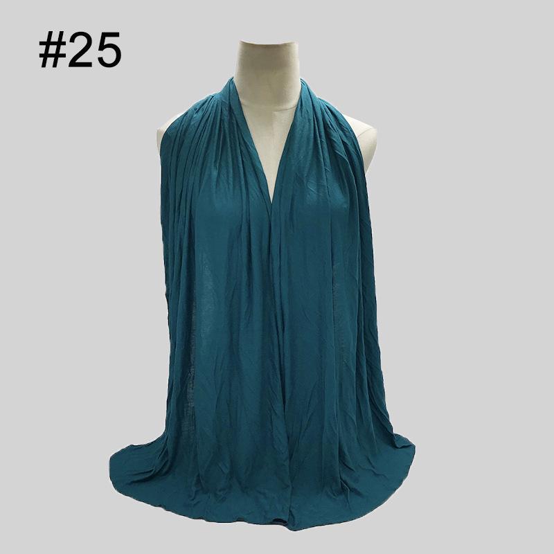 Ramadan Oversized Modal Cotton Jersey Hijabs Women Long Muslim Shawl Scarf Plain Soft Turban Head Wraps Abaya Islamic 180*85Cm