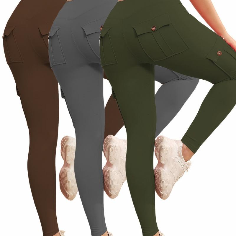 Solid Color Tight Leggings - New Arrival Large
