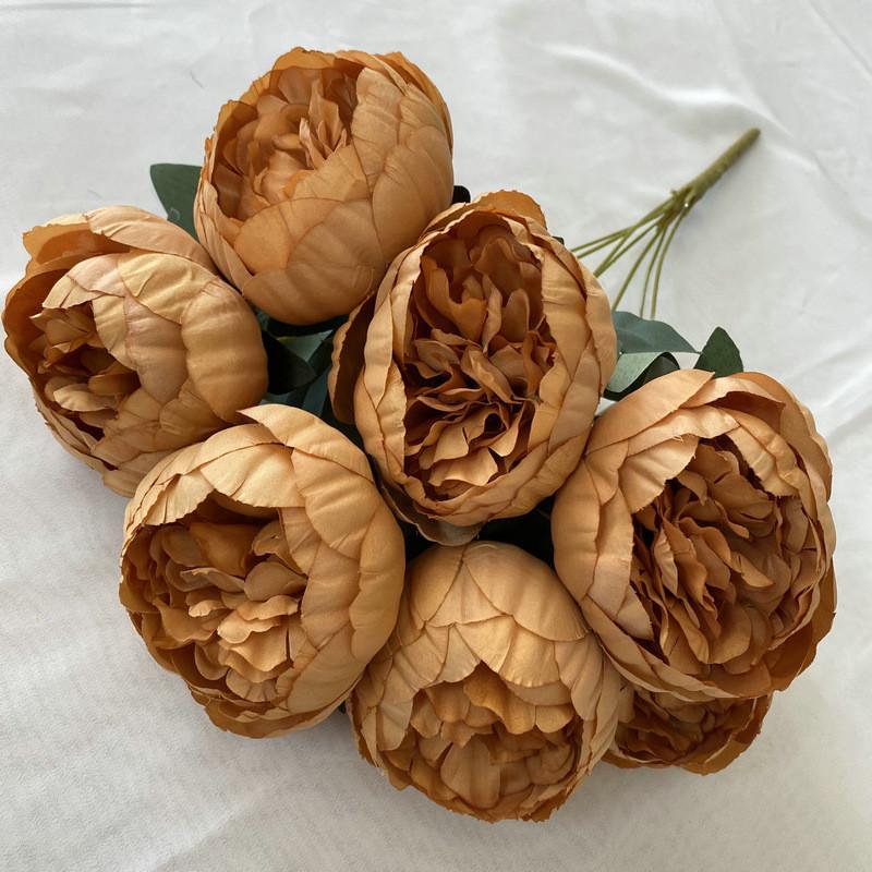 With Peony Bouquet 7 Heads For Indoor Outdoor Decoration And Gift Events