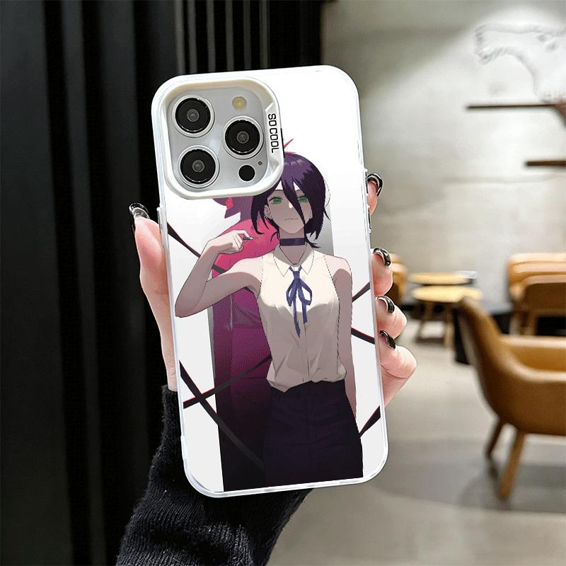 Anime Character R-Reze CSM Soft Phone Case for iPhone 15 16 17 Pro Max 17Air 16E 14 Plus 13 12 Mini Shockproof Cover Back Shell