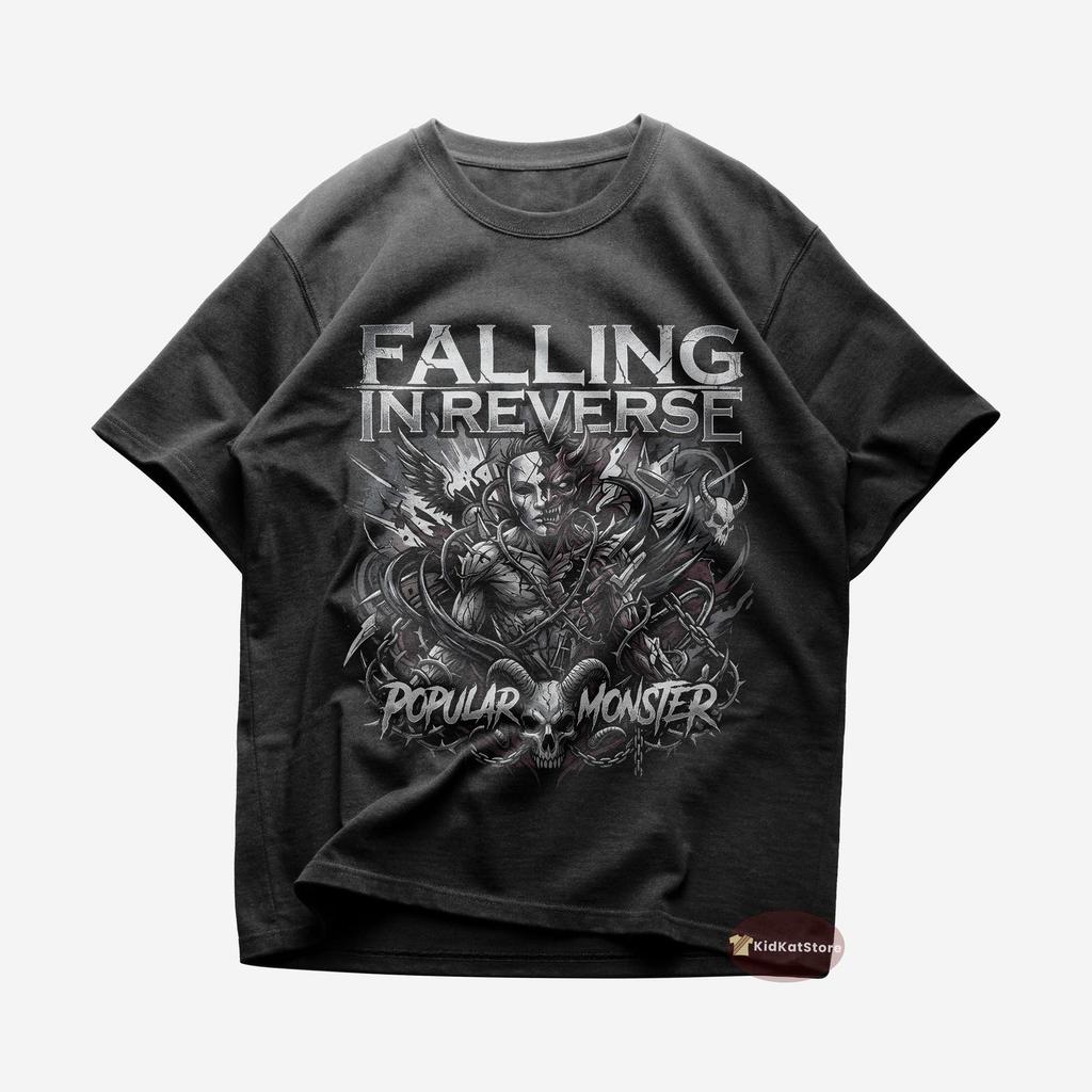 Falling In Reverse T Shirt - Popular Monster - Falling In Reverse Merch - Unisex Rock T Shirt - Gift for Rock Lovers - Premium Music Apparel
