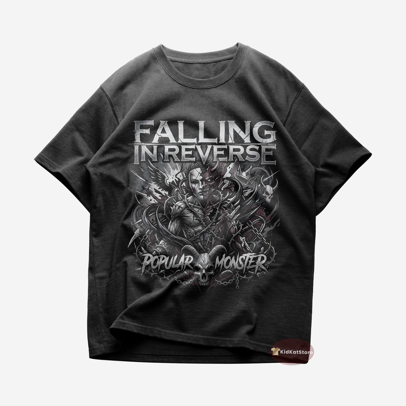 Falling In Reverse T shirt - Popular Monster - Falling In Reverse Merch - Unisex Rock T shirt - Gift for Rock Lovers - Premium Music Apparel XL