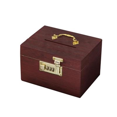 Dřevěná krabička ve stylu Vintage Pořadatel na prasátko Kolekce zámku na heslo Treasure Truhla Treasure Box pro děti Dárky Suvenýr