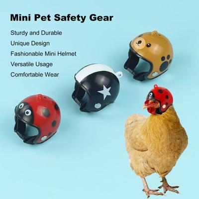 Chicken Helmet Safety Hens Bird Hard Hat Parrot Headwear Mini Chicken