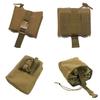 Foldable Molle Magazine Dump Drop Pouch Tactical Airsoft Ammo EDC Tool Bag Folding Utility Recovery Bag hunting accessory