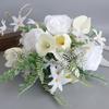 Wedding Bouquets with Ribbon for Bridal, Bridesmaids, Anniversary, Wedding