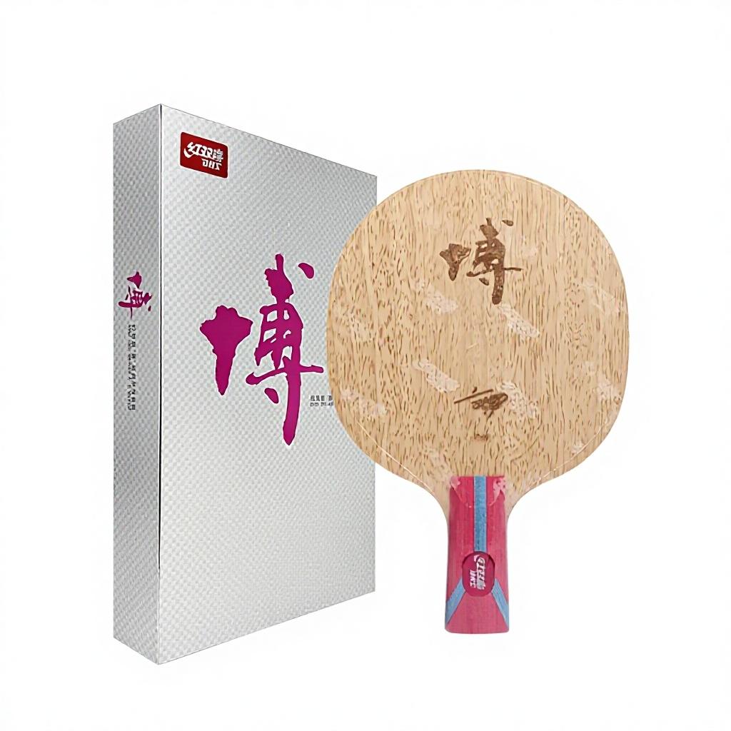 DHS Bo2X Series Fang Bo 7-layer Pure Wood Carbon Fiber Table Tennis Blade with Pimples in Rubber Fast Attack