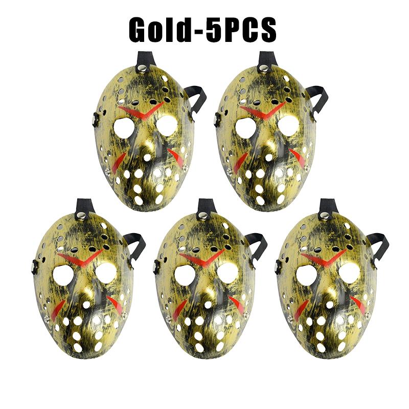 Dual Holiday Horror Mask Resin Terrifying Death Face Halloween Christmas Masquerade Prop Adjustable Haunting Wearable