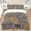 3pcs Animal Friends Bedding Set, Suitable for Bedroom Decoration, (Includes 1 Duvet Cover And 2 Pillowcases, Quilt Not Included) yy250822170