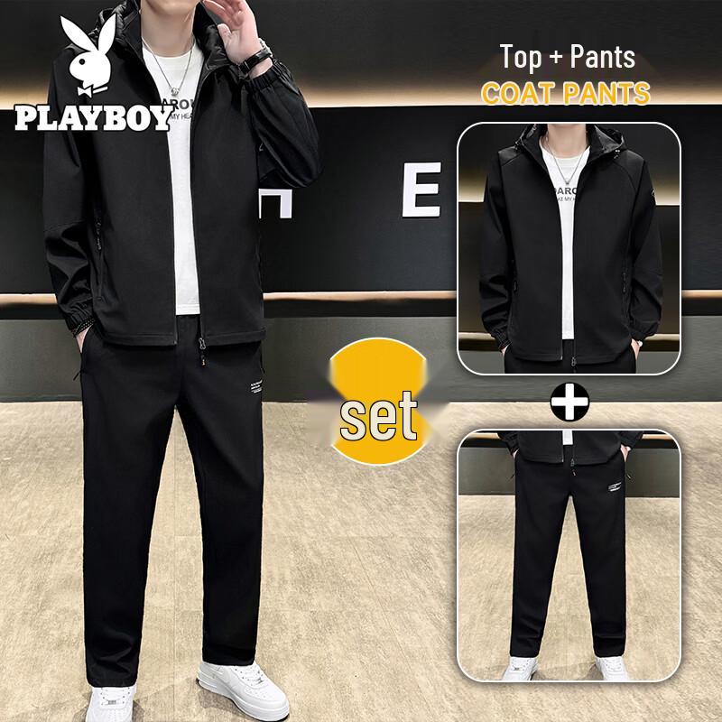Playboy Men s Hooded Tracksuit Set M