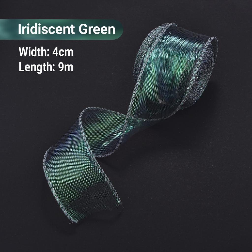 Fishtail Yarn Silk Organza Ribbon 4CM Flower Baking Gift Packaging Apparel Craft Supplies DIY Sewing Fabric Clothing Accessories