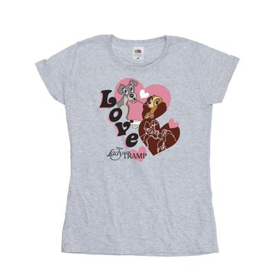 Lady And The Tramp Womens/Ladies Spaghetti Love T-Shirt