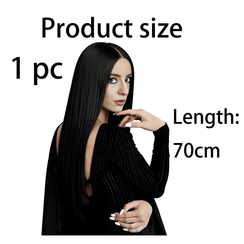 Full Head Hair Wig for Women, Black Long Straight Hair Wig for Woman, Medium Long Wigs for Women for Daily Use Cosplay Styling Halloween Party wi