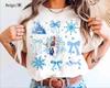 Frozen Watercolor Coquette Bows Shirts Elsa Anna Princess Snowflakes Shirt Magic Kingdom Disneyland Family Trip