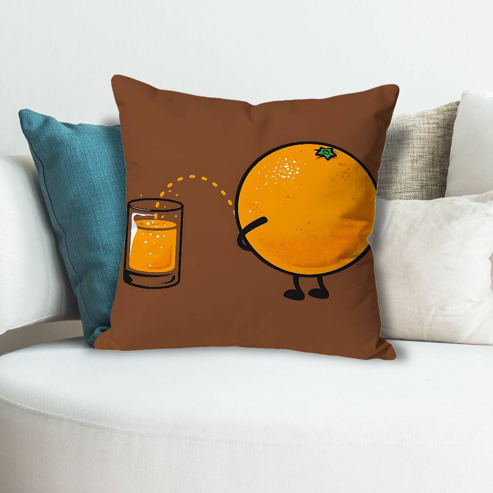 Funny Food Art Anime Celebrity Merchandise AllMatch Printed Pillow Case Sofa Car Office Room Decoration Protector
