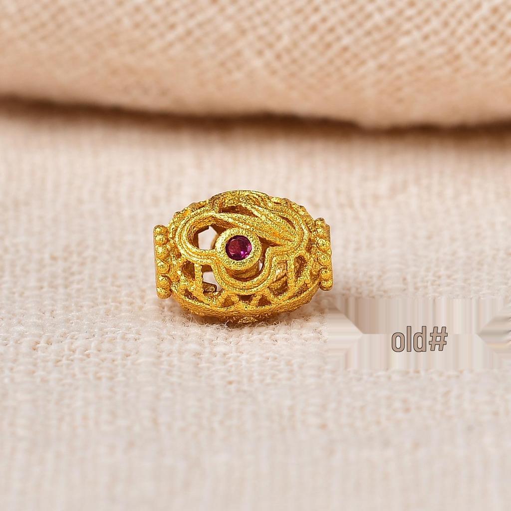 Vintage Gold Spacer Beads for DIY Bracelets & Necklaces – High-Grade Crystal Accessories with Strong Color Protection