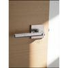 Home Use 304 Stainless Steel Square Handle Door Lock Magnetic Absorption Keyless Indoor Bathroom Silent Door Knob Lock