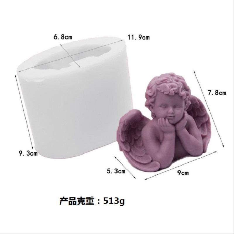 DIY Angel Shape Scented Candle Silicone Mold Reusable Candle Making Tool