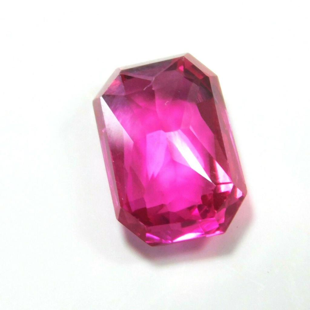 4.30 Carat Natural Sapphire Loose Gemstone CERTIFIED Pink Emerald Cut Ring Size