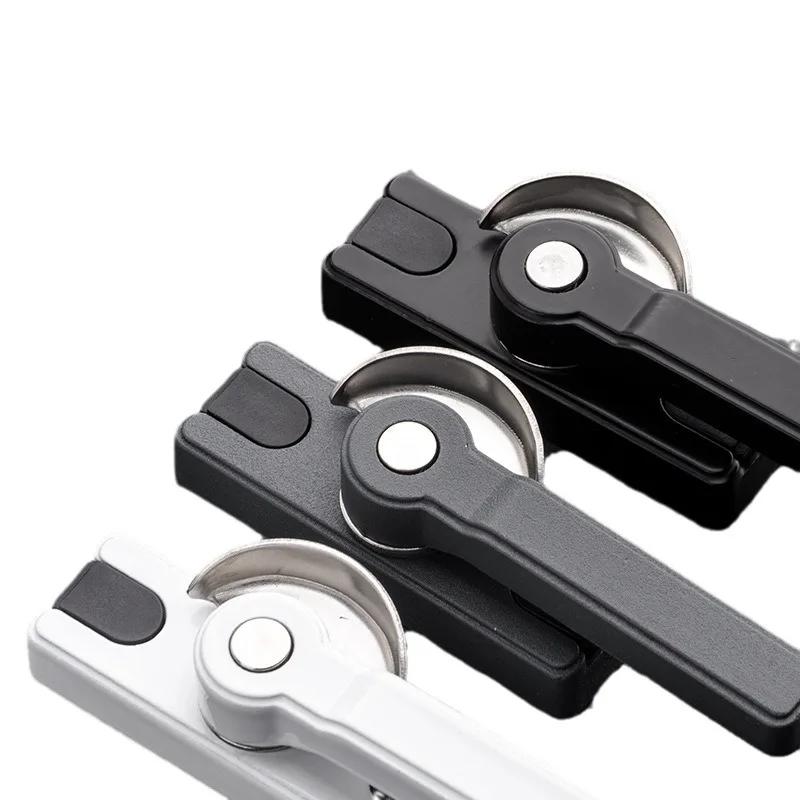 Insurance Crescent Lock Bidirectional Adjustable Left and Right Push Pull Plastic Steel Doors and Windows Anti Theft Lock