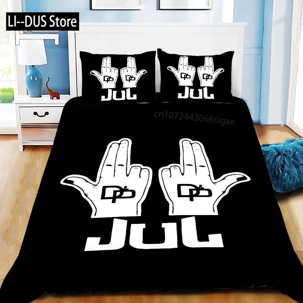 Rapper JuL C'est Duvet Cover Pas Pillowcase Bedding Des Lol Set Adult BoyGirl Bedroom Decoration Single Double Large Size Bed