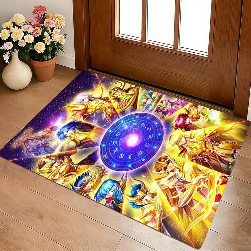 Zodiac Heroes Living Room Nonslip Area Rug Soft Carpet For Bedroom Game Playroom Sofa Office Home Decor Doormat Christmas Gift C9301396