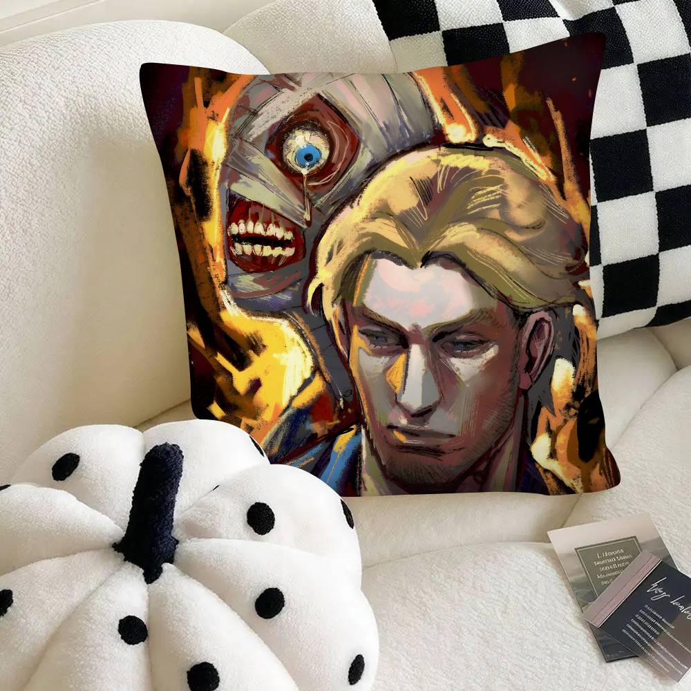 Horror Game Mouthwashing Pillow Case Fashion Square Pillowcase Bedroom Sofa Room Ins Decoration Leisure