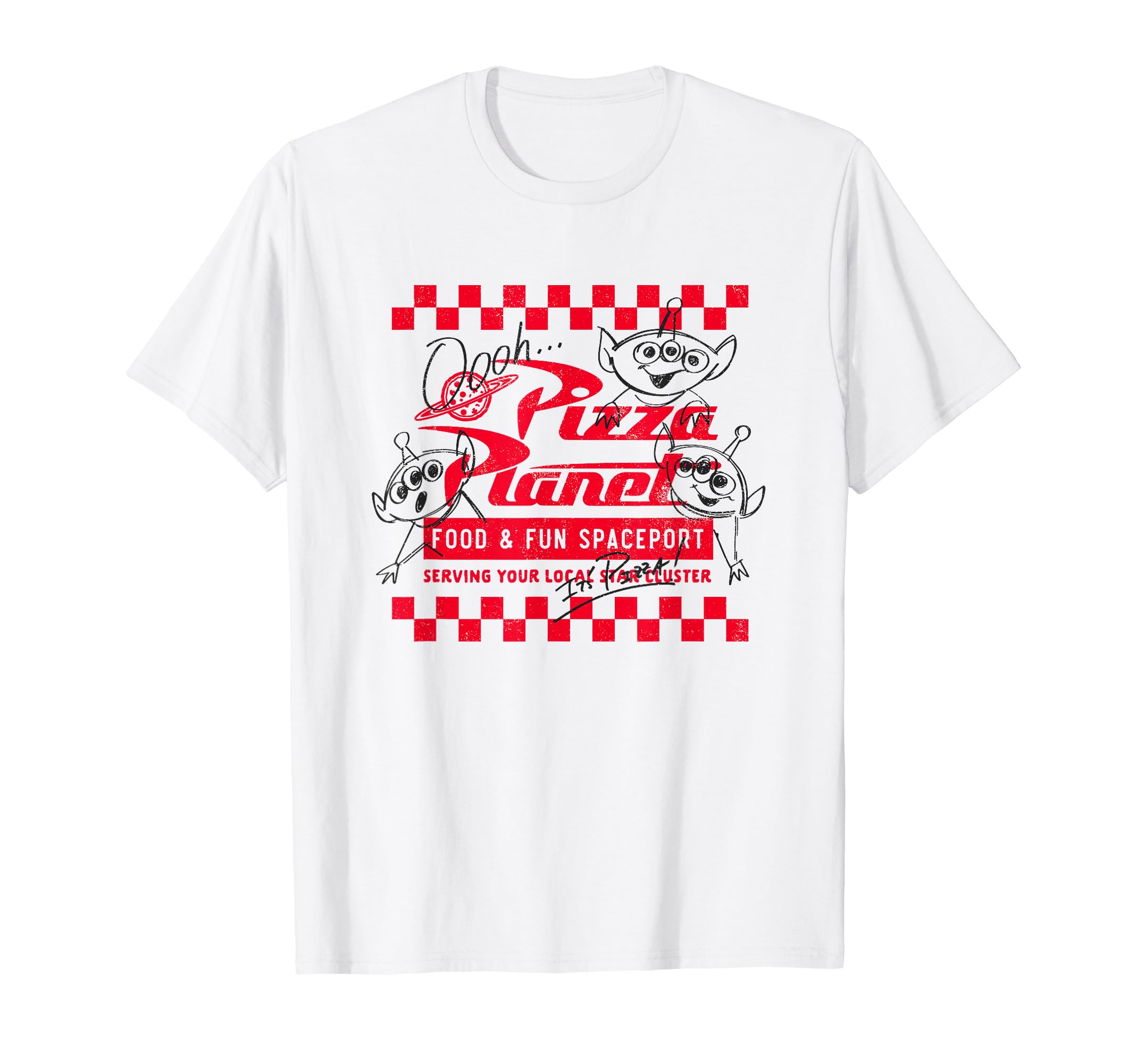

Disney Pixar Toy Story Pizza Planet Food & Fun Retro Logo T-Shirt