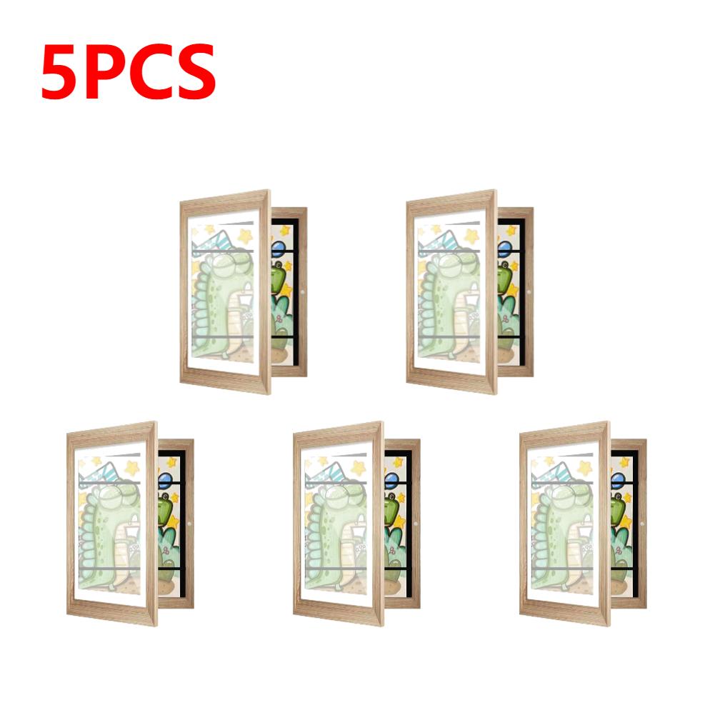 

1-5 шт. Рамка для художественных работ для бумаги формата А6, детская рамка для картин, открывающаяся спереди, настенная рамка для демонстрации произведений искусства, рамки для хранения экспонатов