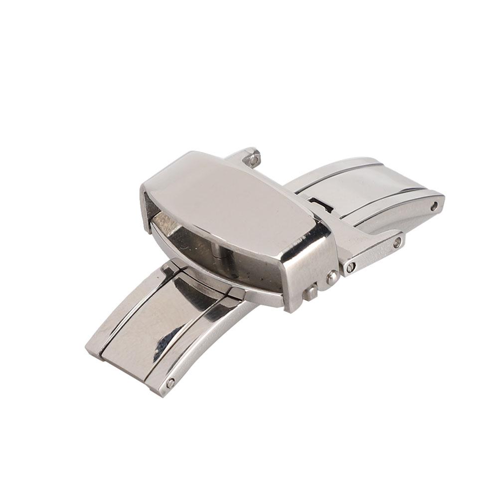 Stainless Steel Wear Resistant Watchband Buckle Watch Strap Clasp Replacement Accessory(14MM )