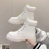 Fashion Fashion Women Ankle Boots Winter Shoes for Women Pu Leather Platform Boots Anti-slip Snow Boots Warm Cotton Zapatos Para Mujeres