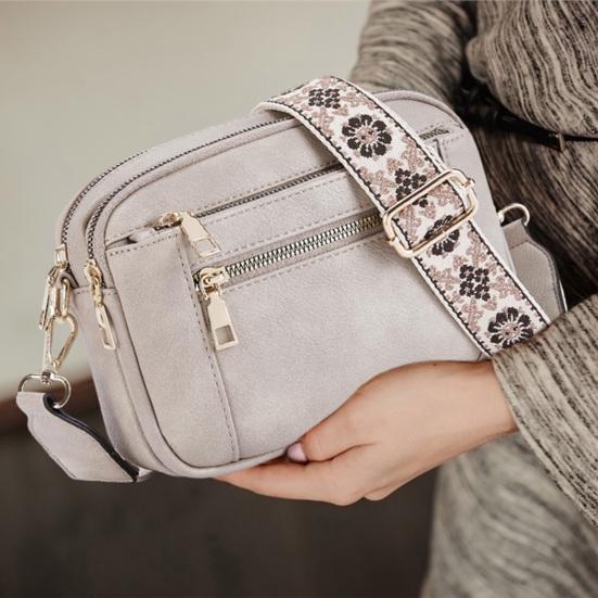 Women's Crossbody Bag Faux Leather Small Shoulder Bag with Adjustable Strap Crossbody Purse for Daily Travel Commute