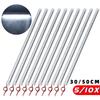 5/10PCS 12V 30/50CM Interior LED Car Light Bar Transparent Rigid Strip Lamp Van Bus Caravan Display Cabinet Under Counter Closet Neon Lights 4