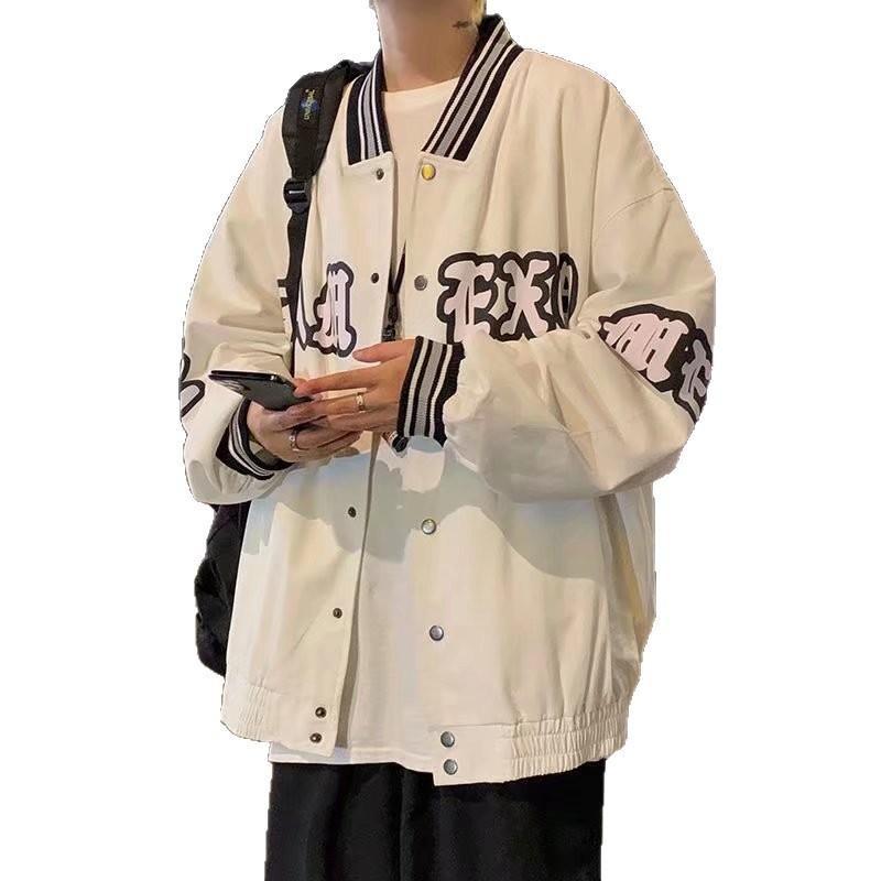 2026 Autumn New Coat Men's Korean Version Trend Ins Loose Fried Street Baseball Jersey Large Size Ruffian Handsome Trendy Jacket