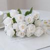 1PC 15 Heads Artificial Flowers Silk Rose Bride Bouquet Wedding Table Party Vase Festival Home Decoration Accessory Fake Flowers