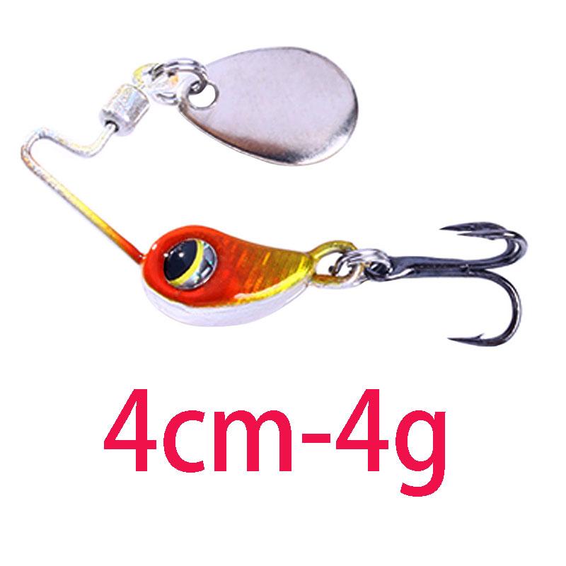 

4 г, 8 г, 10 г, 15 г, 20 г, рыболовные приманки, вращающаяся металлическая вибрационная приманка для рыбалки, искусственные твердые приманки, спиннер, ложка, приманка Pesca