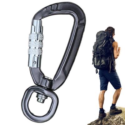 Carabiner for Securing Pets Dog Rope Harness Fix Clip Automatic Lock Design Aluminum Alloy Camping Accessories Carabiner Keyring