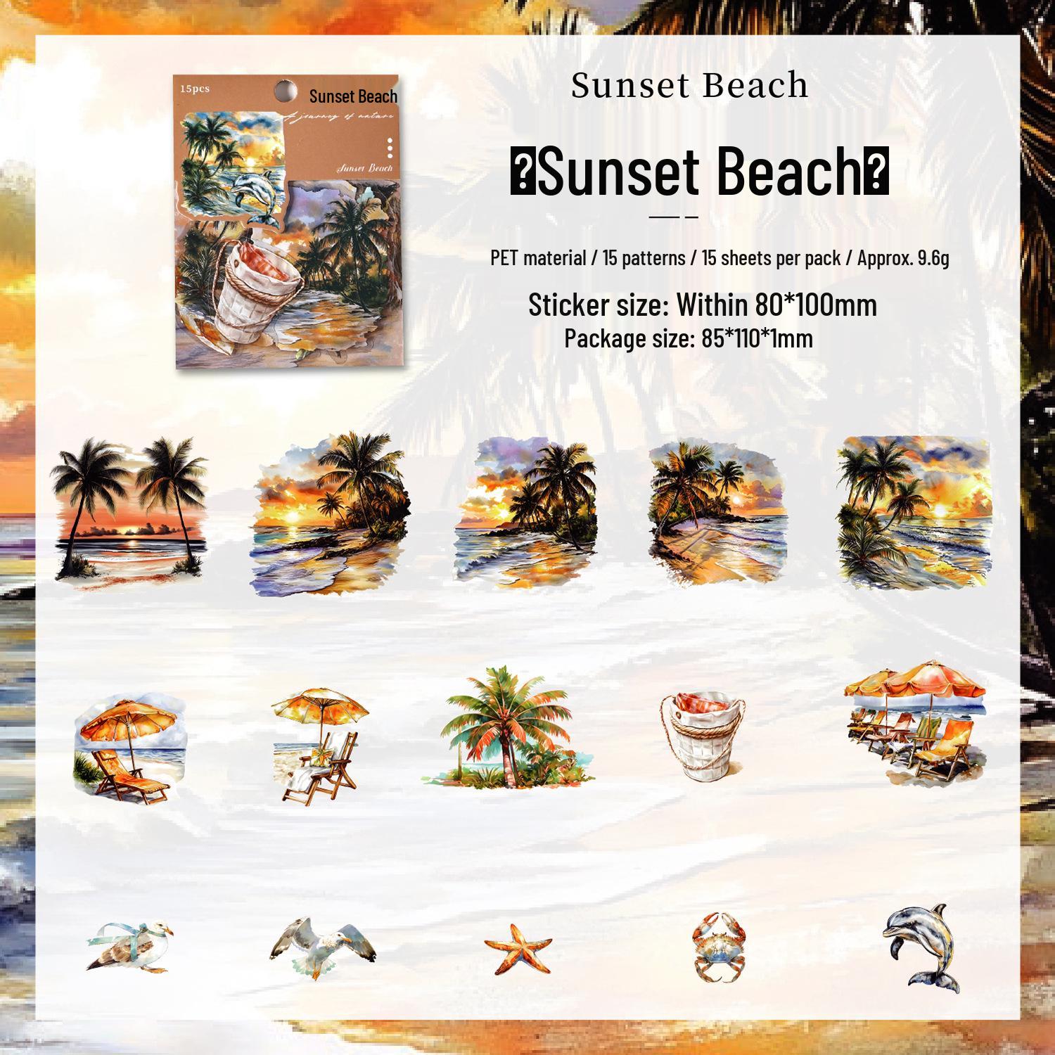 Серия «Путешествие по природе Темной Тени»: Персонализированный набор стикеров для DIY-журнала путешествий - 6 стилей